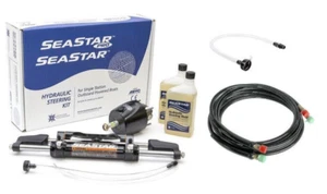 SeaStar HK6400A-3 20ft Hydraulic Outboard Steering Kit HO5120 Hoses Teleflex - Picture 1 of 4