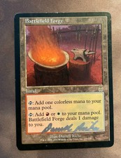 SIGNED MTG Battlefield Forge Apocalypse Signed by Darrell Riche x1 SILVER