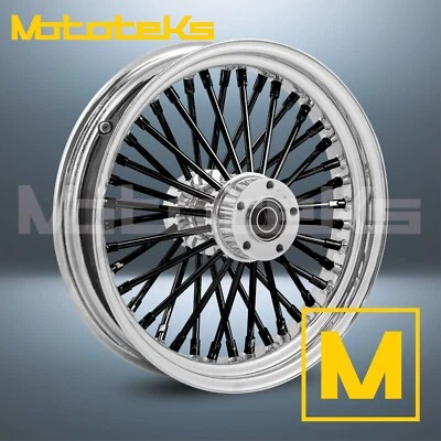 RUEDA RADIOS GRUESOS 18X4.25 40 INOX PARA LLANTA TRASERA HARLEY SOFTAIL SPORTSTER DYNA Foto 1 de 4