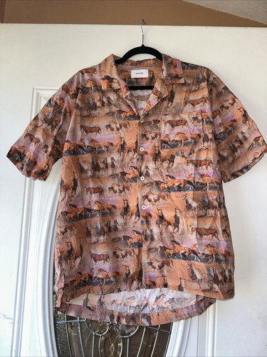 Camicia con bottoni Rhude Horse "Weight on Me" taglia M