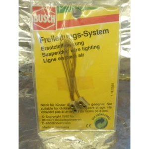 ** Busch 5575 Suspended Wire Lighting System Plugs x 2 14 -16 volts 1:87 HO /OO - Picture 1 of 1