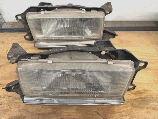 1986 (85-86)  MX73 Toyota Cressida headlights w/ Mounting Brackets - Image 1 of 4