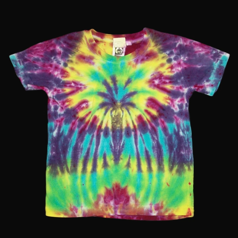 Organic Tie Dye Child T-Shirt 2T Bright Sunburst 24 month Toddler Tye Dyed - Image 1 of 1