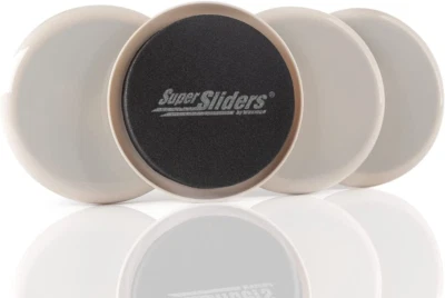 Super Sliders 3 1/2" Round Reutilizável Móveis Sliders para Carpete - Mo Sem Esforço - Imagem 1 de 4