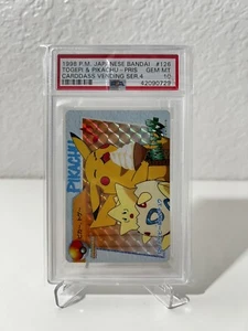 PSA 10 Pokemn Togepi & Pikachu #126 Prism Japanese Bandai Carddass Vending - Picture 1 of 2