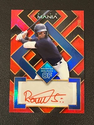 Raimfer Salinas 2023 Wild Card Auto Mania Red Square /10 - Image 1 of 2