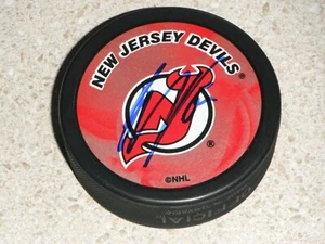 NEW JERSEY DEVILS JESPER BRATT SIGNED HOCKEY PUCK - Picture 1 of 1