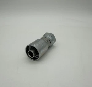 FJX-10-12 (50 Pack) Crimp Fittings 5/8" Hose x 3/4" JIC Female Swivel - Picture 1 of 4