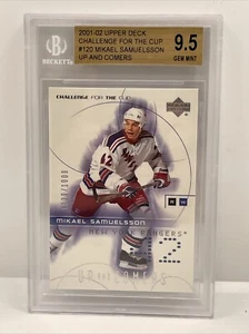 2001-02 UD Challenge For The Cup Mikael Samuelsson (RC) BGS 9,5 gema Mt/1000 - Imagen 1 de 2