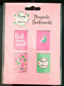 Mum in a Million Magnetic Bookmarks (4 in a set) Mom Mothers Day Reading Book - Imagen 1 de 1
