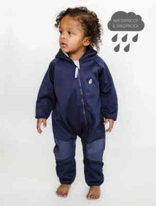 Therm Toddler All Weather Fleece Waterproof Windproof one piece Navy 6M-24M - Picture 1 of 5