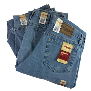 Jeans uomo Wrangler robusto vestibilità rilassata lavaggio leggero scegli la tua taglia nuovo con etichetta - Foto 1 di 13