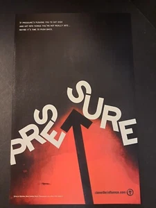 Above the Influence ANTI-DRUG "Pressure" Pop Art ~ Comic Page PRINT AD 2006 - Picture 1 of 1