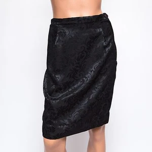 Vintage Siasia NY schwarzer Jacquard-Rock Small - Bild 1 von 8