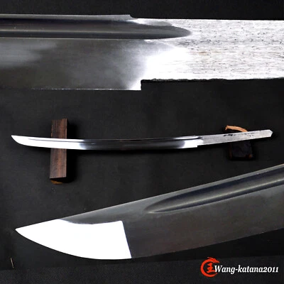 71CM Wakizashi Sharp Bare Naked Blade Carbon Steel for Japanese Samurai Swords - Image 1 of 4