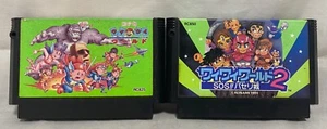 Nintendo Famicom FC : Wai Wai World Cartridge 2 set Japan Import Konami 1988/91 - Picture 1 of 4