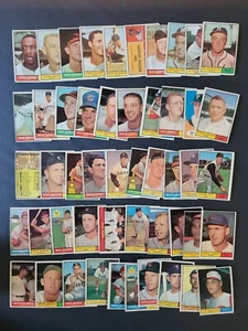 1961 Topps Baseball Cards- 50 Vintage Cards - Batting Leaders | Al Spangler - Picture 1 of 6