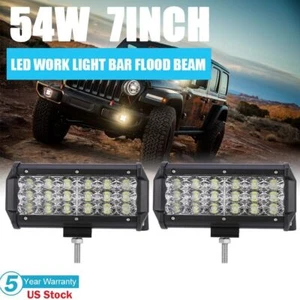 7" LED Work Light Bar Spot Flood Marine Spreader Lights Deck Mast Lamp Boat SUV - Picture 1 of 12