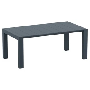 Compamia Vegas 86" Extendable Patio Dining Table in Charcoal Gray - Picture 1 of 10