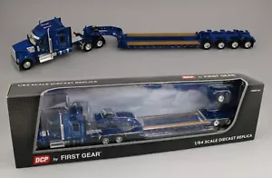 DCP 1:64 *WESTERN DISTRIBUTING* Kenworth W990 Midroof con Rimorchio Lowboy triasse - Foto 1 di 7