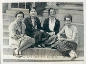 1931 Pretty 1930s Radcliffe College Student Officers Press Photo - Bild 1 von 2
