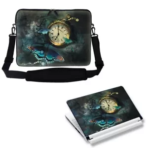 15" 15,6" Neopren Laptop Computer Tasche mit Schultergurt & passender Haut 773 - Bild 1 von 4