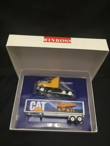WINROSS favorites Caterpillar Cat Semi TRUCK TRAILER diecast metal MIB - Picture 1 of 8