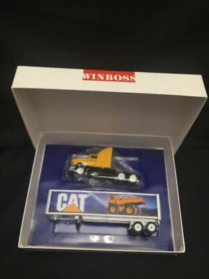 WINROSS favorites Caterpillar Cat Semi TRUCK TRAILER diecast metal MIB - Image 1 of 4