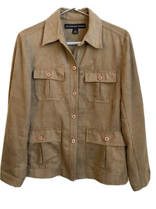 Josephine Chaus Womens Brown Blazer Size 4 - Picture 1 of 9
