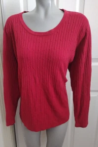 Croft & Barrow Ladies Plus Size 3X Red Acrylic Long Sleeve Sweater CLEARANCE - Picture 1 of 7