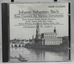 JOHANN SEBASTIAN BACH: 4 CONCERTI FOR VARIOUS INSTRUMENTS: ST. LUKE'S ORCHESTRA - Picture 1 of 3