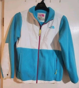 North Face Jacket Girls XL 18 Multicolor Fleece Denali Coat Youth Kids Adult S - Picture 1 of 7