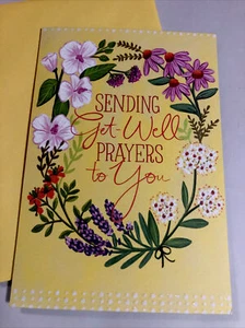 Sending Get Well Prayers To You Feel Better Soon 5”x7” Hallmark Greeting Card - Picture 1 of 3