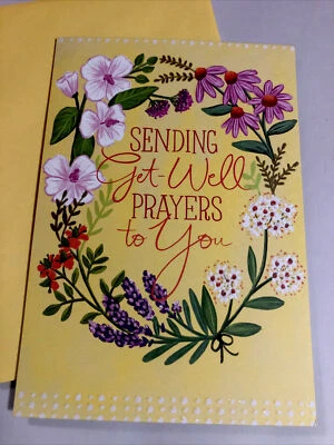 Sending Get Well Prayers To You Feel Better Soon 5”x7” Hallmark Greeting Card - Image 1 of 3