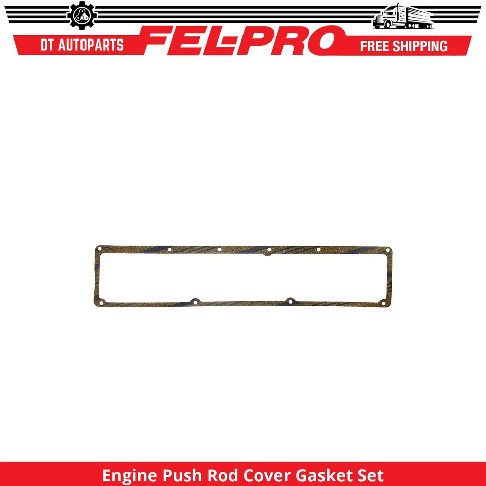 For 1960-1962 Chevrolet C40 Engine Push Rod Cover Gasket Set Fel-Pro 1961 - Image 1 of 1