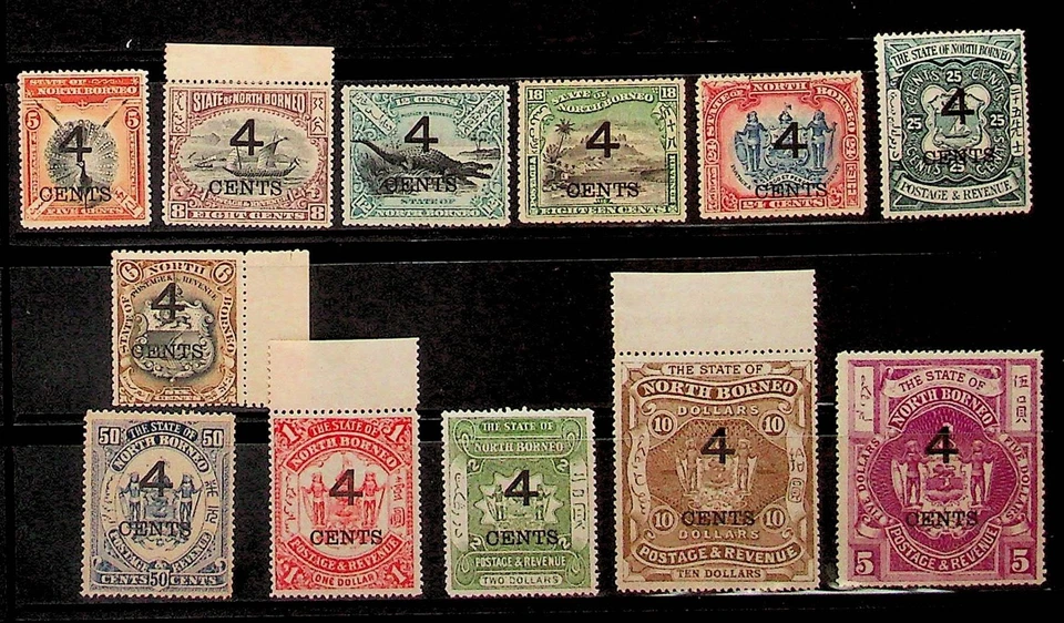 NORTH BORNEO Sc 91-102 LH ISSUE OF 1899 - OVERPRINTS - (ZN25) - Image 1 of 1