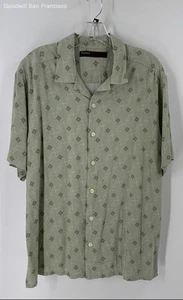 Perry Ellis Multicolor Geometric Short Sleeve Button-Up Mens Shirt Size Medium - Picture 1 of 4