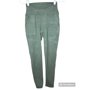 Aerie grüne leichte Camouflage-Print mit Taschen hohe Taille Leggings Größe Small - Bild 1 von 4