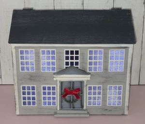 2025 John Derian für Target große Metallhaus Weihnachtskarte Aufbewahrungsbox NEU - Bild 1 von 10