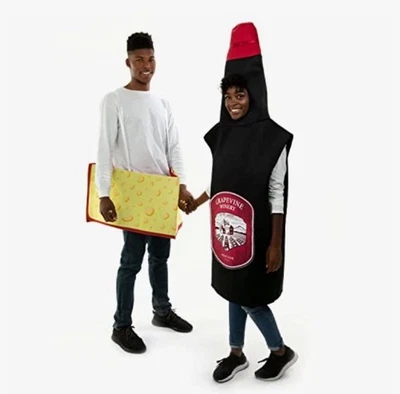 Disfraces Parejas Vino y Queso Fiesta Halloween Talla Única Nuevos Foto 1 de 4