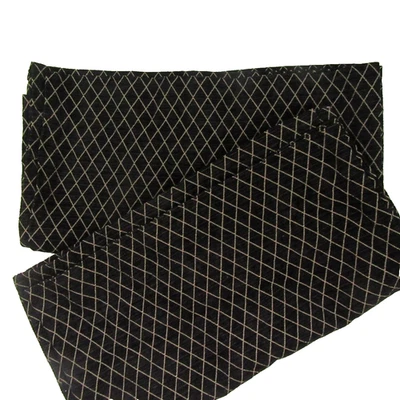 Juego de paneles de cortinas JCPenney diamante celosía oro negro chenilla 2 piezas 84 x 84 Foto 1 de 4