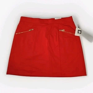 Pantaloncini Anne Klein rossi donna M elasticizzati pull on tennis casual nuovi con etichette - Foto 1 di 5