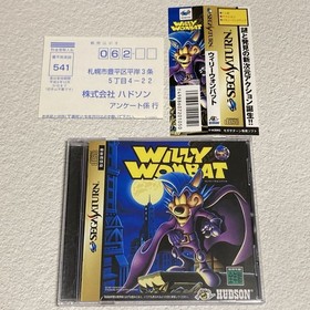 Willy Wombat SEGA SATURN CIB w/ Spine Card Japanese  Retro Game