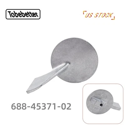 New Zinc Trim Tab Anode For Yamaha 50 60 70 75 85 90 HP 688-45371-02 18-6070 US Foto 1 de 4