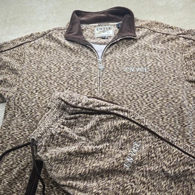 Vintage  Enyce Tracksuit Mens XL Beige Brown Hip Hop Streetwear Y2k  - Image 1 of 4