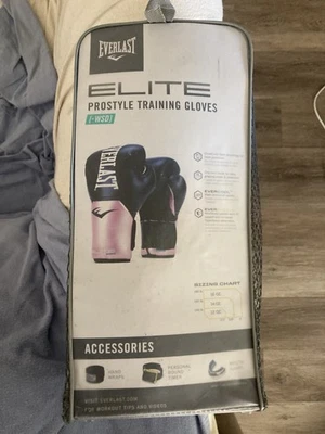 Everlast Elite - Pro Style Women's 12 oz. Pink/Black Training Boxing Gloves - Image 1 of 4