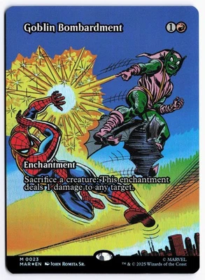 Goblin Bombardment (Borderless) Foil Marvel Universe Eternal-Legal 23 NM - Image 1 of 2
