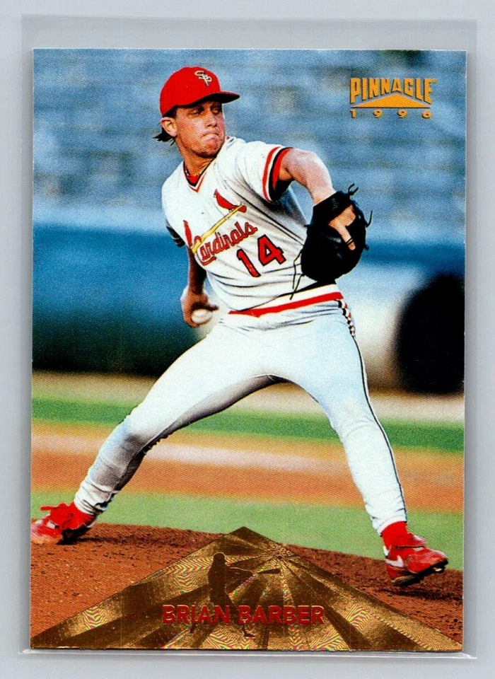 1996 Pinnacle #167 Brian Barber St. Louis Cardinals Baseball Card - Image 1 of 2