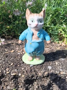 Genuine Gold Oval Original BP2 Beswick England Beatrix Potter Tom Kitten - Picture 1 of 5