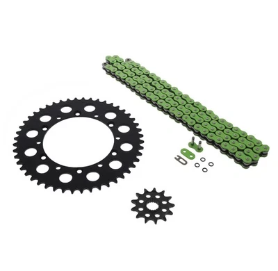 Chain & Sprockets for Kawasaki KX250F 250 F 2006 - 2014 Green O Ring 13/48 114L - Image 1 of 4